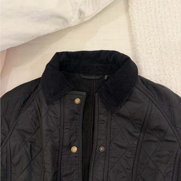 Barbour Quilted Black Utility Jacket - Picture 4 of 5